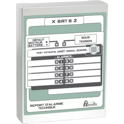 Boîtier de report d'alarme technique 8 zones