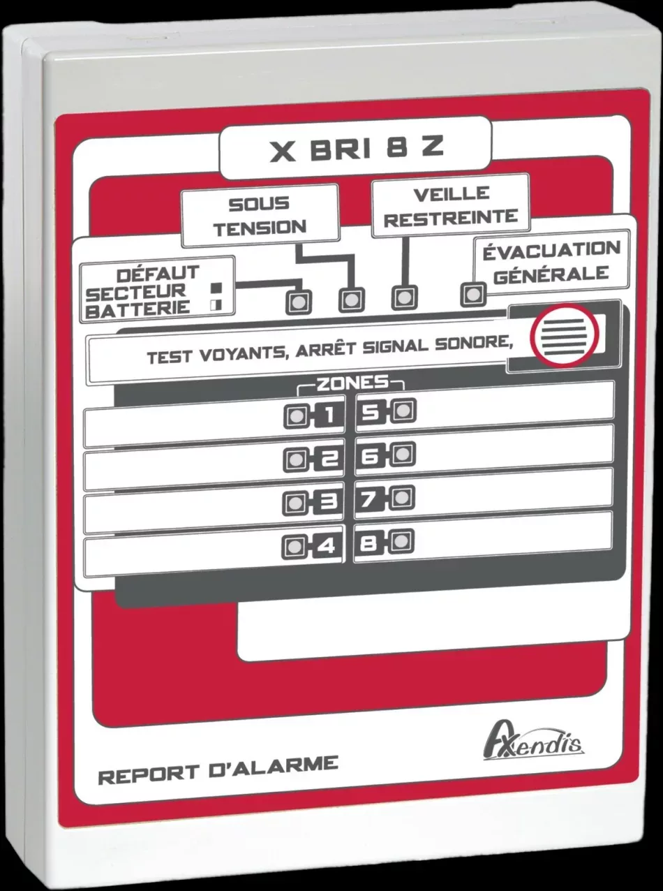 Boîtier de report incendie 4 zones